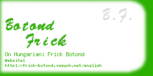 botond frick business card